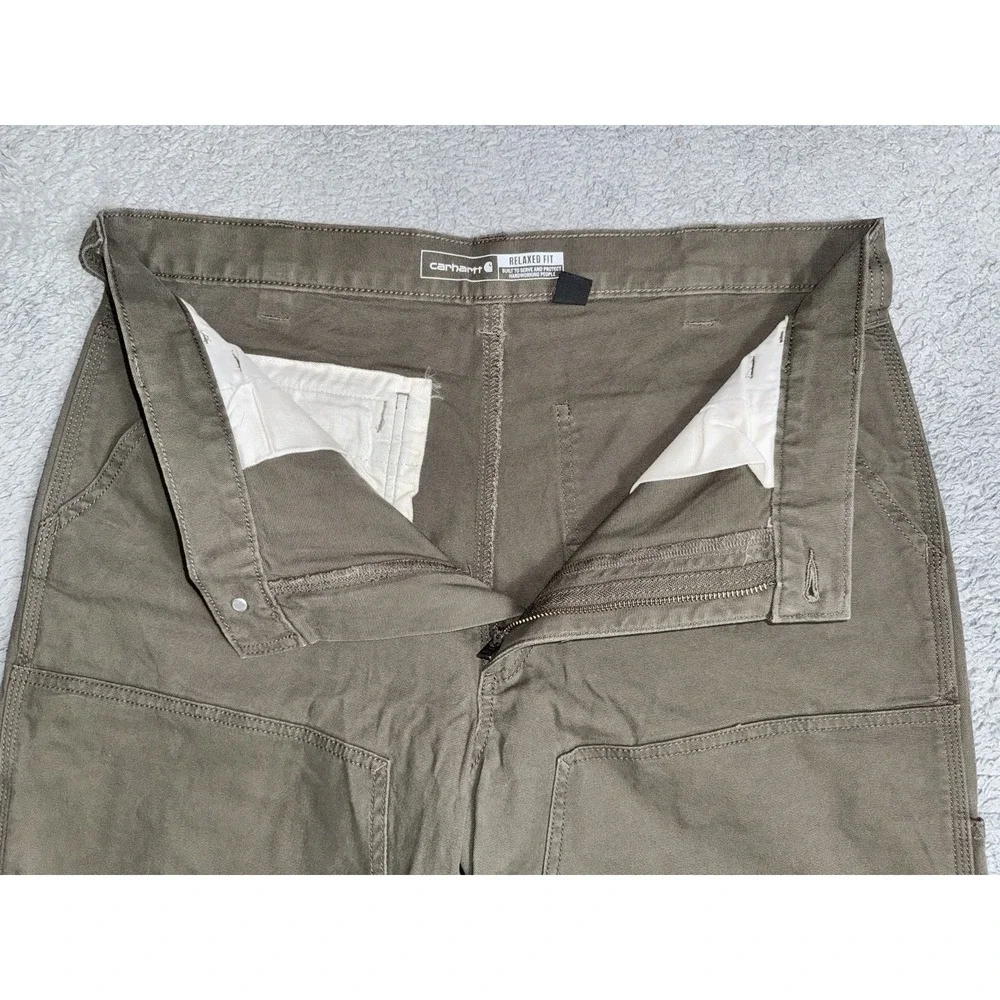 Carhartt BN2802-M 36x36 Relax Rugged Flex Double Front Utility Pants Umber Brown